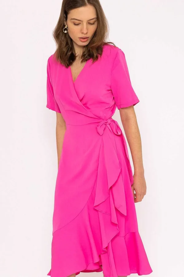 Rowen Avenue Ella Midi Dress In Fuchsia*Women Dresses & Jumpsuits