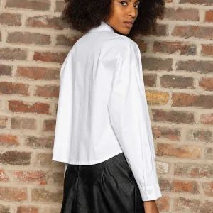 Pala D'oro Sport Embellished Short Shirt In White*Women Tops & Blouses