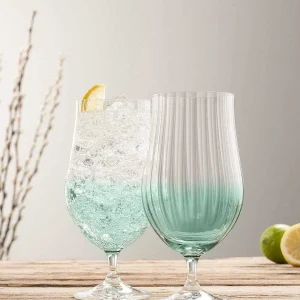 Galway Crystal Erne Aqua Craft Beer & Cocktail Glass Set* Glassware