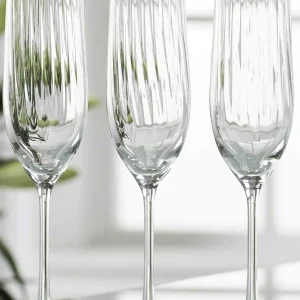 Galway Crystal Erne Glass Flute Set Of 4* Homeware