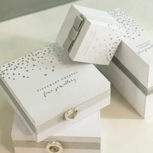 Tipperary Crystal Jewellery Eternal Knot Ring In Silver - Size 8* Boxed Gifts