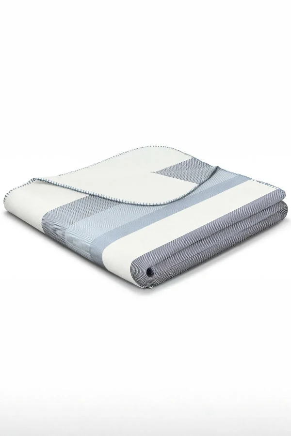 Biederlack Exact Blue Blanket* Homeware