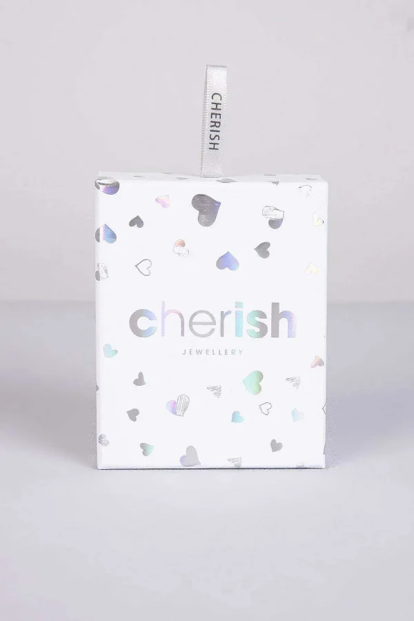 Cherish F Initial Necklace In Gold* Boxed Gifts