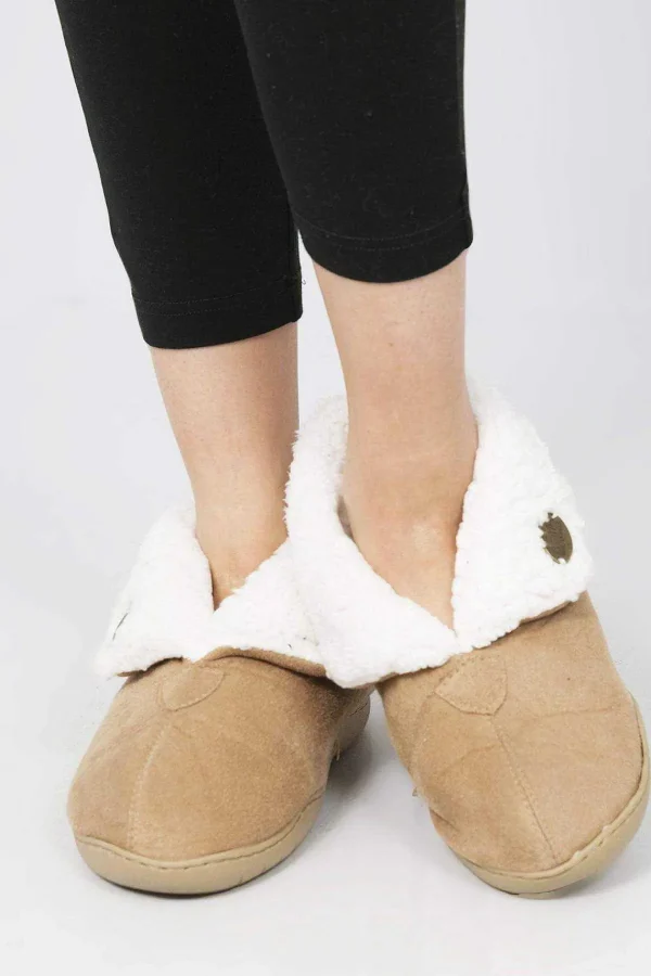 Aran Woollen Mills Faux Suede Adult Slipper Boots*Women Nightwear