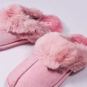 Cherish Accessories Faux Suede Mule In Pink*Women Nightwear