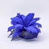 SOUL Accessories Feather And Flower Fascinator In Cobalt* Fascinators