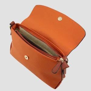 Hampton Flapover Shoulder Bag In Orange* Accessories