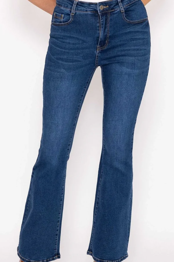 Denim Club Flare Denim Jeans In Indigo*Women Jeans & Trousers