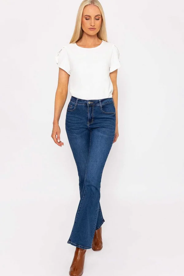 Denim Club Flare Denim Jeans In Indigo*Women Jeans & Trousers