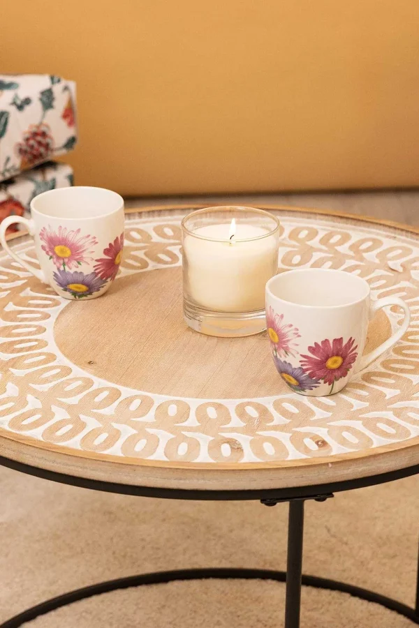 Belleek Floral Ceramic 4 Piece Mug Set* Homeware
