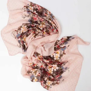 Pala D'oro Accessories Floral Scarf In Pink* Accessories