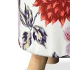Carraig Donn HOME Floral Velour Footstool* Homeware