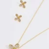 Joularie Flower Earrings In Gold* Earrings