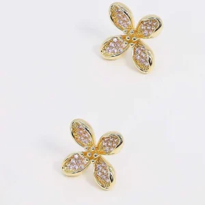 Joularie Flower Earrings In Gold* Earrings