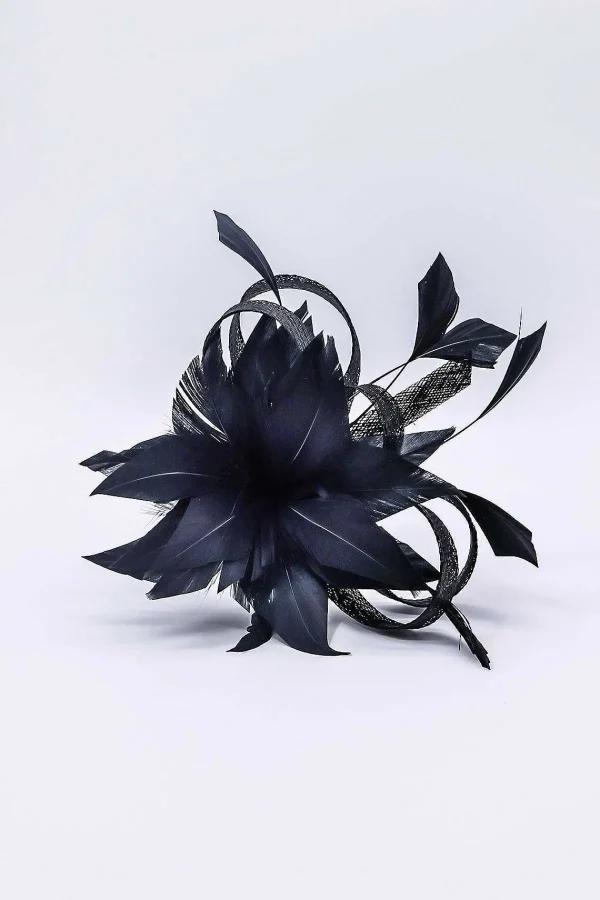 SOUL Accessories Flower Fascinator In Black* Fascinators