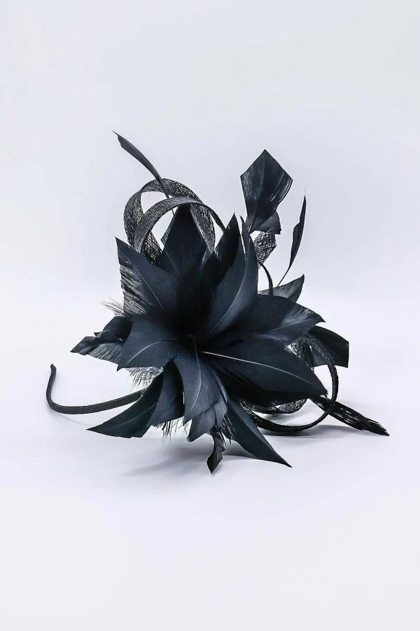 SOUL Accessories Flower Fascinator In Black* Fascinators