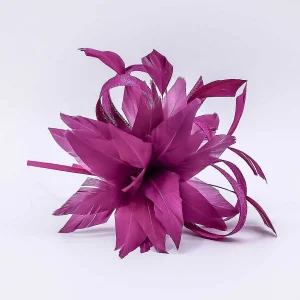 SOUL Accessories Flower Fascinator In Plum* Fascinators