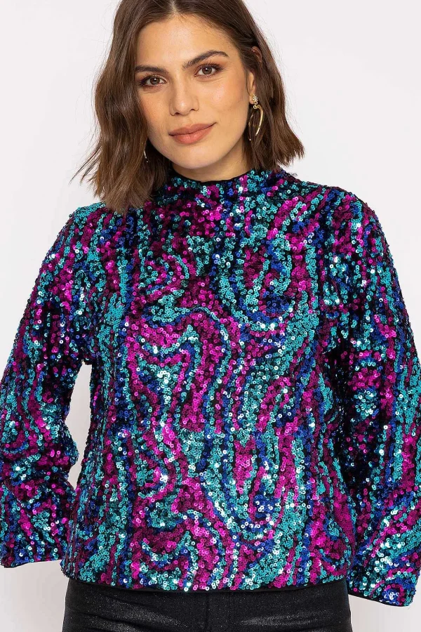 Y.A.S Flua 3/4 Sleeve Top In Black*Women Tops & Blouses