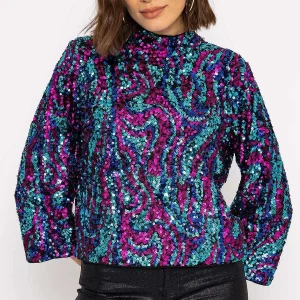 Y.A.S Flua 3/4 Sleeve Top In Black*Women Tops & Blouses