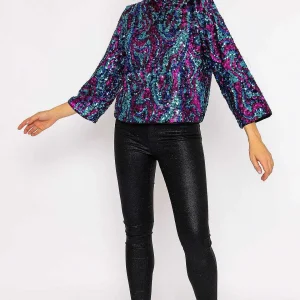 Y.A.S Flua 3/4 Sleeve Top In Black*Women Tops & Blouses