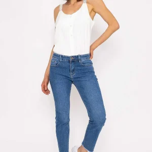 Kalisson Frayed Hem Jeans In Denim*Women Jeans & Trousers