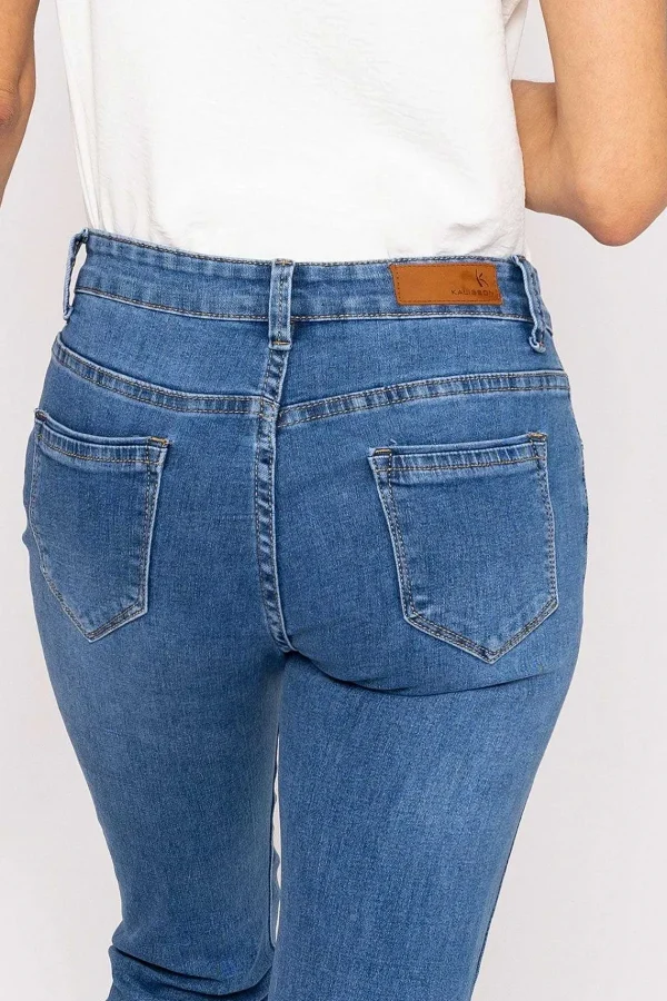 Kalisson Frayed Hem Jeans In Denim*Women Jeans & Trousers