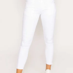 Kalisson Frayed Hem Jeans In White*Women Jeans & Trousers