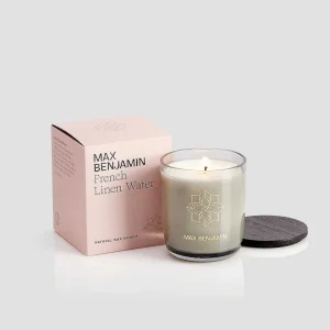 Max Benjamin French Linen Water Natural Wax Candle* Homeware