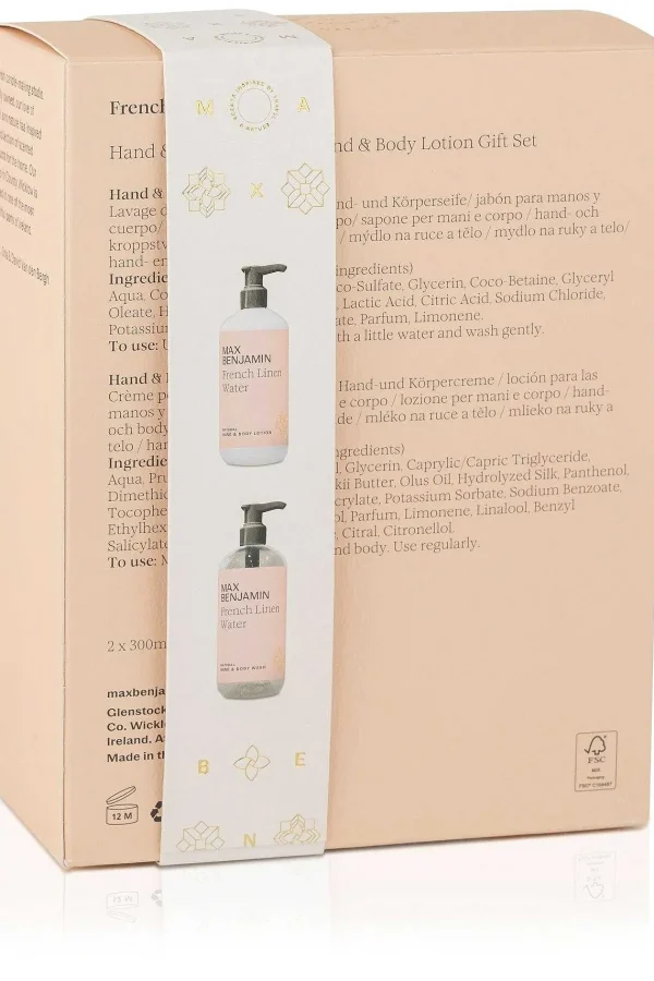 Max Benjamin French Linen Water Wash And Lotion Gift Set.* Homeware