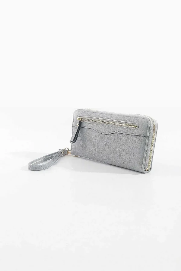 SOUL Accessories Front Zip Purse In Grey* Accessories