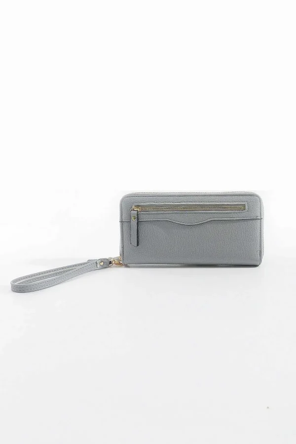 SOUL Accessories Front Zip Purse In Grey* Accessories