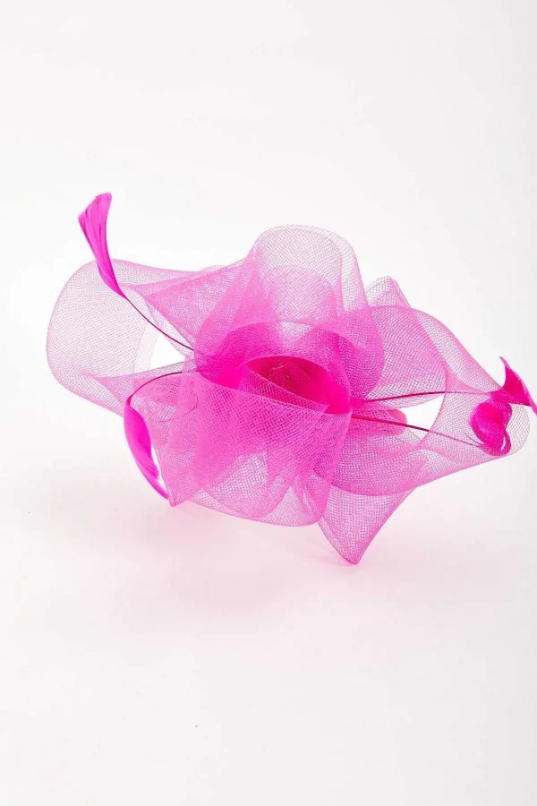 SOUL Accessories Fuchsia Hairband Fascinator With Feathers* Fascinators