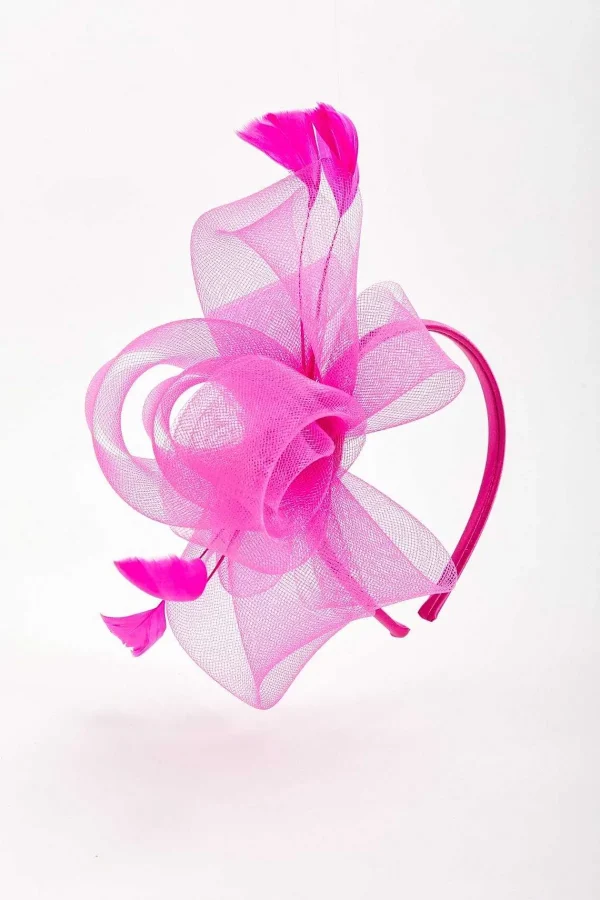SOUL Accessories Fuchsia Hairband Fascinator With Feathers* Fascinators