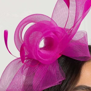 SOUL Accessories Fuchsia Hairband Fascinator With Feathers* Fascinators