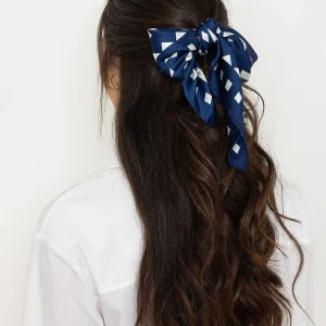 SOUL Accessories Geo Neckerchief Scarf In Navy* Accessories