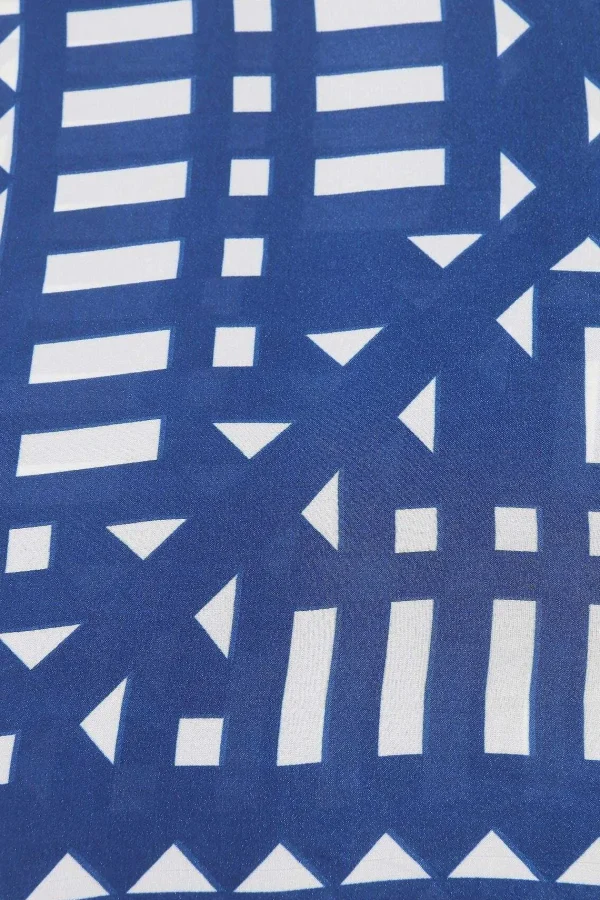 SOUL Accessories Geo Neckerchief Scarf In Navy* Accessories