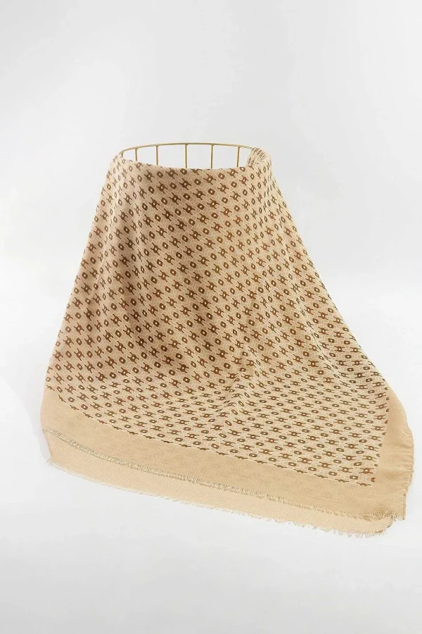 SOUL Accessories Geo Print Scarf In Cream* Accessories