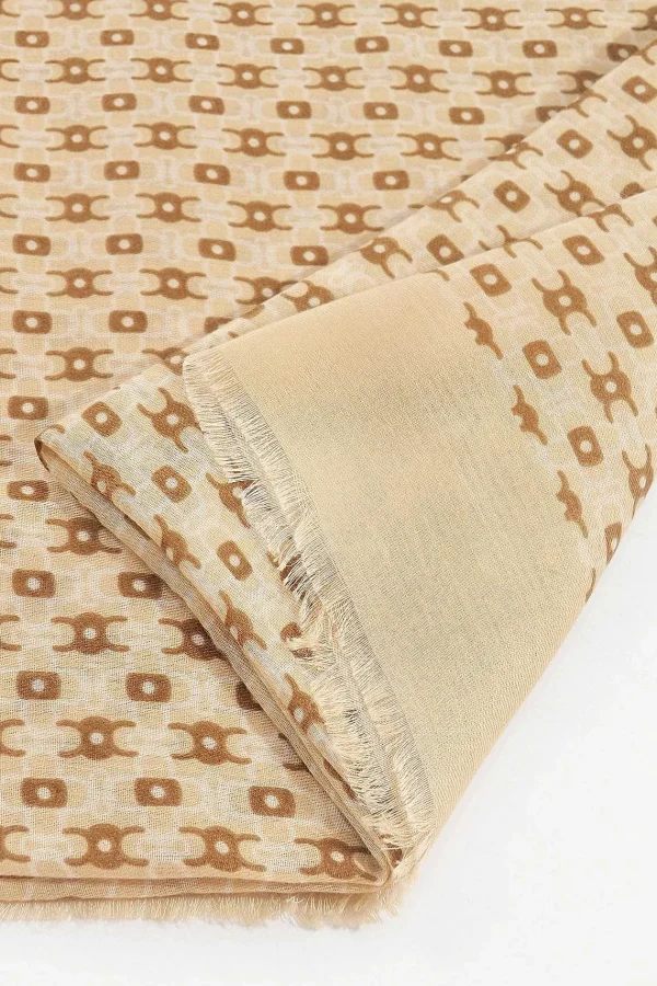 SOUL Accessories Geo Print Scarf In Cream* Accessories