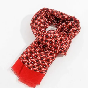 SOUL Accessories Geometric Print Scarf In Red* Accessories
