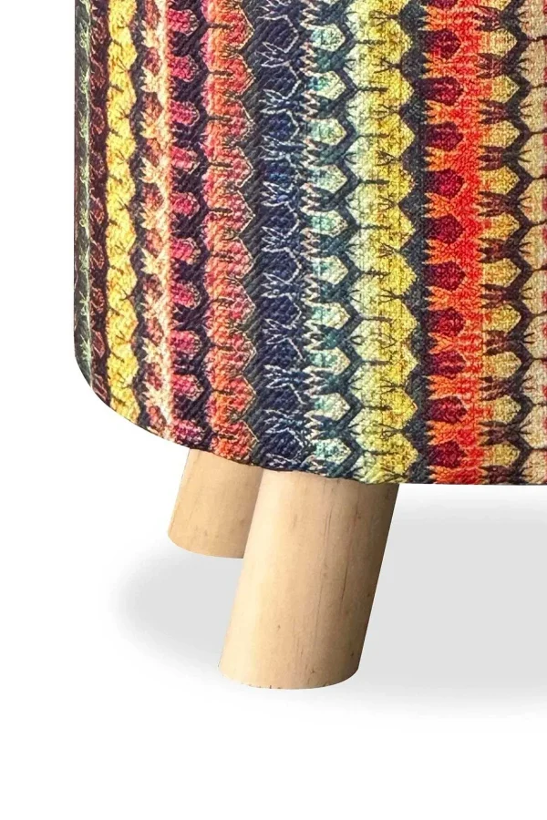 Carraig Donn HOME Geometric Stripe Footstool* Homeware