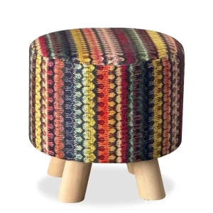 Carraig Donn HOME Geometric Stripe Footstool* Homeware