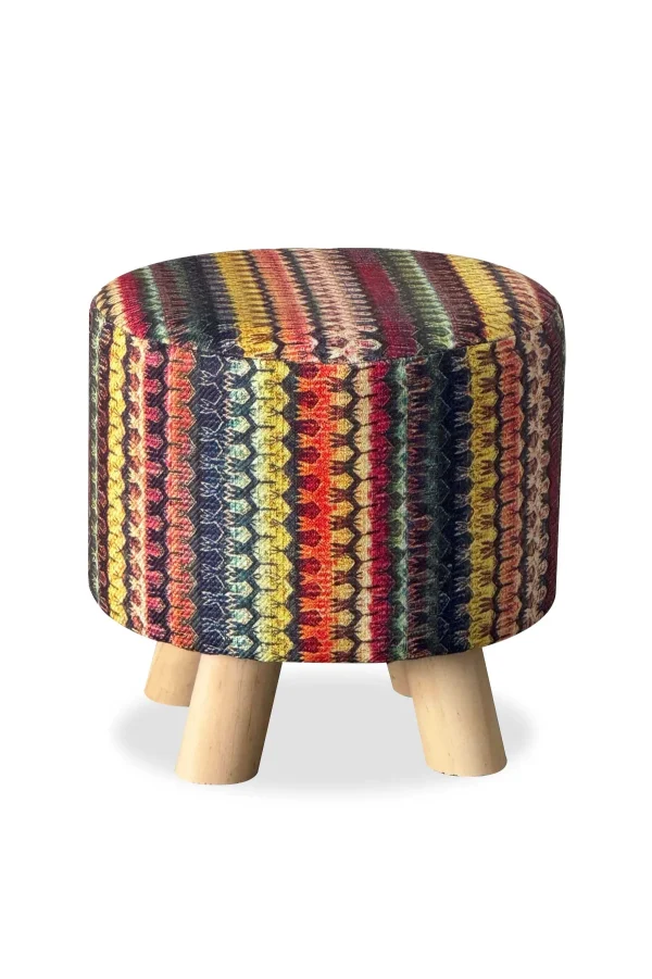 Carraig Donn HOME Geometric Stripe Footstool* Homeware