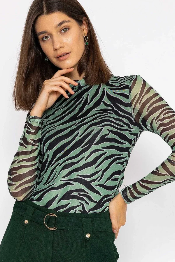 Vero Moda Gigi High Neck Top In Animal Print*Women Tops & Blouses