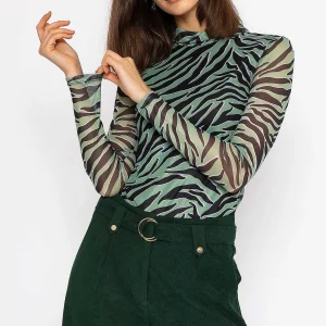 Vero Moda Gigi High Neck Top In Animal Print*Women Tops & Blouses
