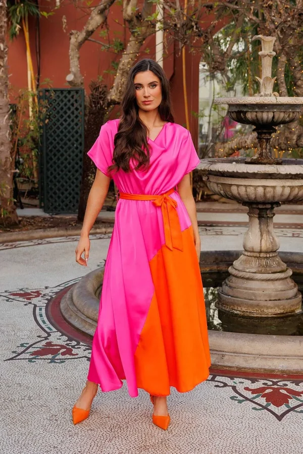 Pala D'oro Gigi Midi Dress In Pink*Women Dresses & Jumpsuits