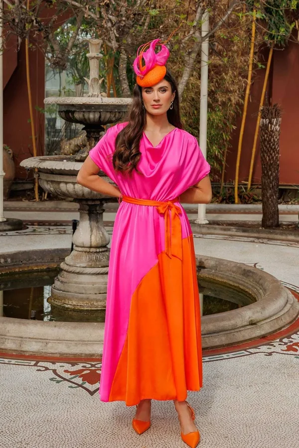 Pala D'oro Gigi Midi Dress In Pink*Women Dresses & Jumpsuits