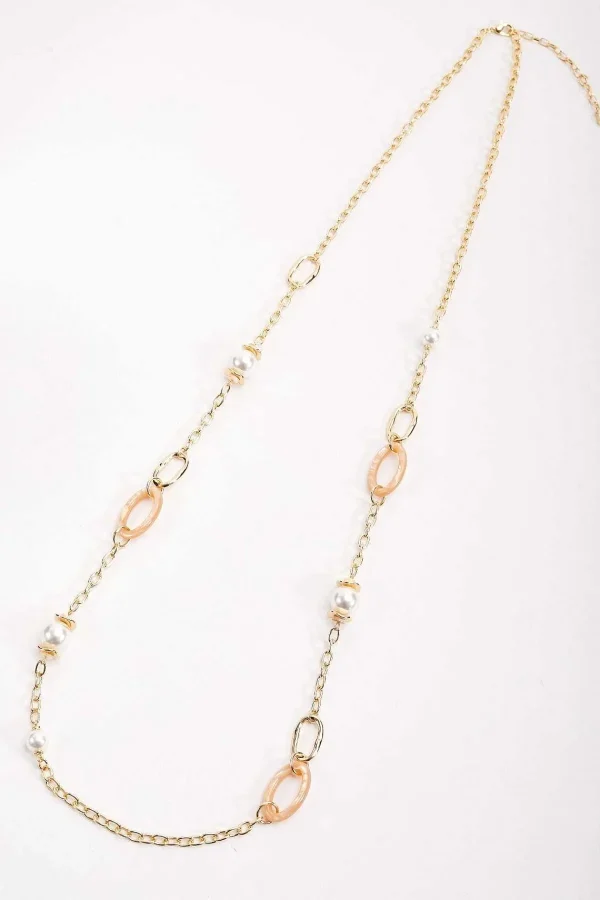Soul Jewellery Glass Pearl Link Necklace* Necklaces