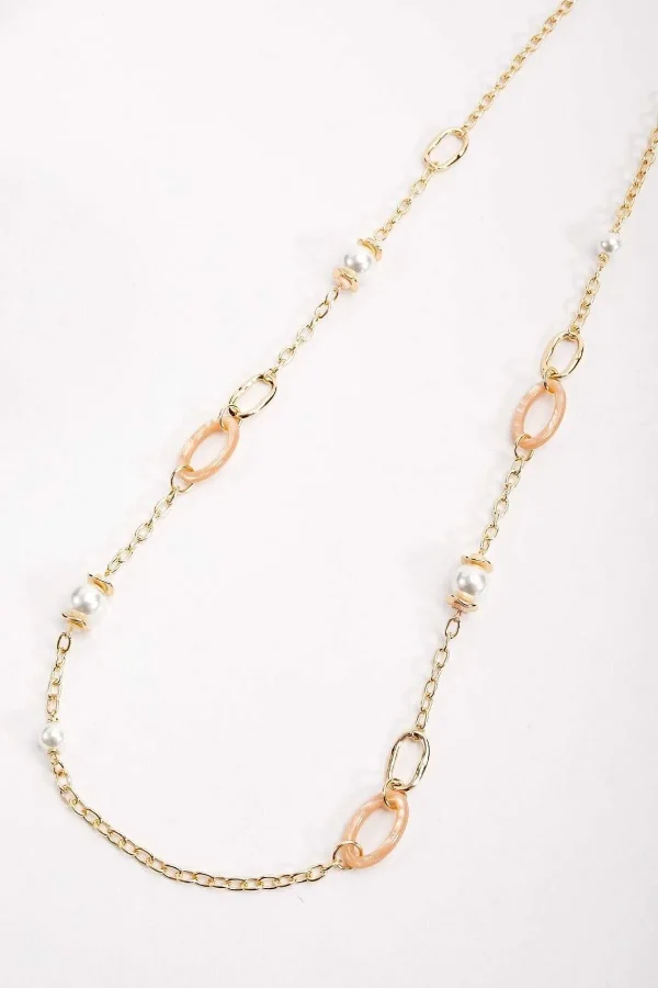Soul Jewellery Glass Pearl Link Necklace* Necklaces