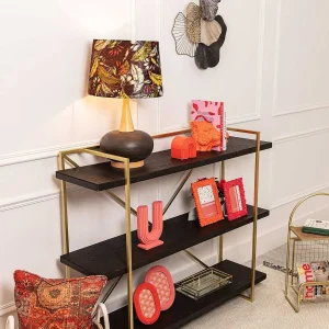 Carraig Donn HOME Gold And Black Console Table* Homeware