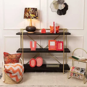 Carraig Donn HOME Gold And Black Console Table* Homeware
